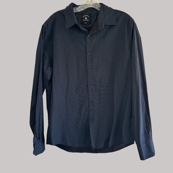 Beverly Hills Polo Club Mens Long Sleeve Button-Down Shirt Size Large Sku 3240 - Picture 3 of 10